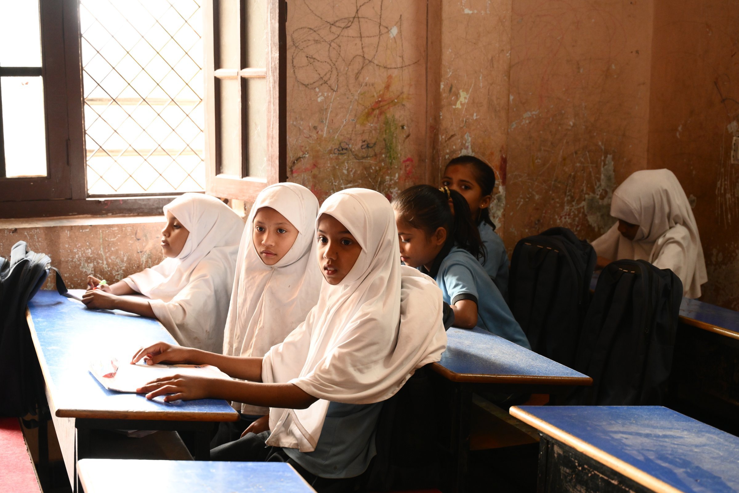Students at their desks